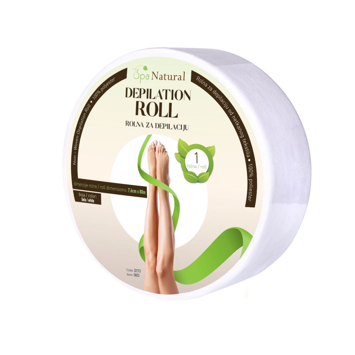 5efb3e762491b_32173-Spa-Natural-rolna-za-depilaciju-bela-80m Rolna za depilaciju SPA NATURAL Bela SN23 80m - Slika 1