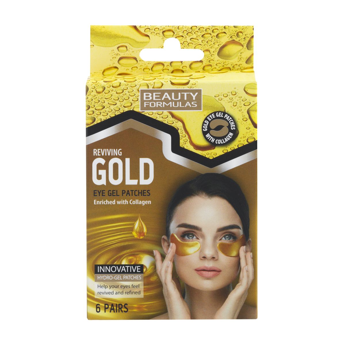 5f55dfe008b31_33222-Hidrogel-jastucici-za-regiju-ispod-ociju-Collagen-61-1 Hidrogel jastučići za obnavljanje regije ispod očiju BEAUTY FORMULAS Gold Kolagen 6/1 - Slika 1