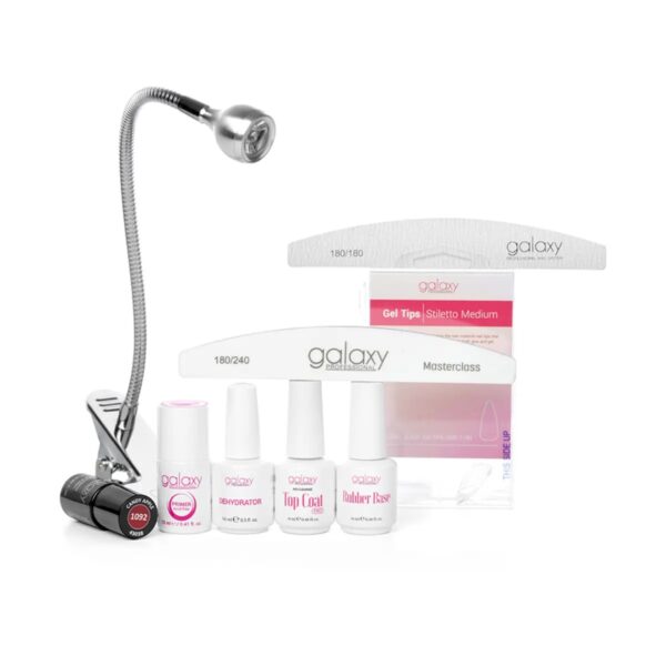 GALAXY PROFESSIONAL Set za nadogradnju noktiju gel tipsama - Stiletto Medium